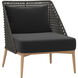 Andria Arashi Black Outdoor Lounge Chair